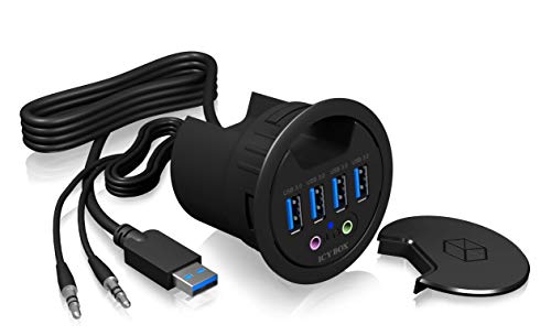 Hub de Interface ICY BOX IB-HUB1403A USB 3.0 (3.1 Gen 1) Type-A 5000Mbit/s Preto ICY BOX - Concentradores usb e firewire - usb 3.2 gen 1, 4 portas, 5000 mbit/s, preto