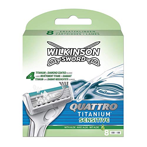 Recambio de Cuchilla WILKINSON SWORD Quattro Titanium Wilkinson Sword - Lâminas e navalhas de barbear - recambio, cuchilla, quattro titanium