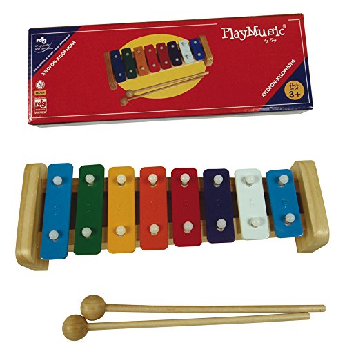 Xilofone REIG 8 Notes Madeira e Metal (Idade Mínima Recomendada: 3 anos) REIG - Glockenspiels e xilofones - xilofone, 8 notas, madeira, metal, musicalidade, infantil