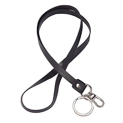Cordão para Crachás CLOEN 12 mm (Preto) aolaso - Cordões de pescoço - 12 mm, preto, microfibra, resistente