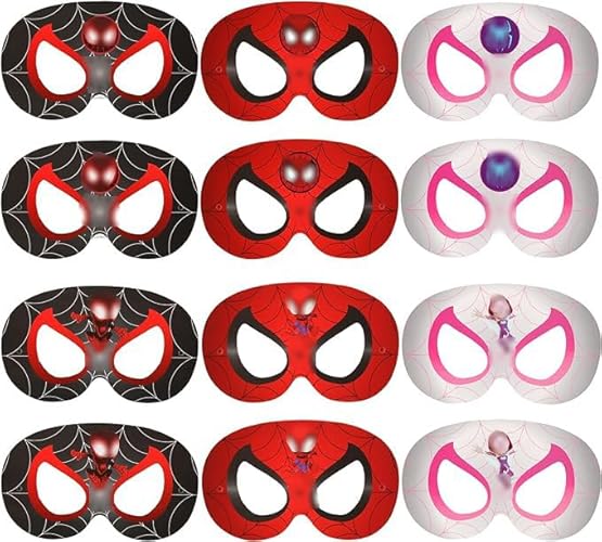 Máscaras DISFRAZZES Xtaguvdm (12 Un - 5 anos) Xtaguvdm - Brincadeira de faz de conta - divertidas, 5 anos, elástico, 12 máscaras