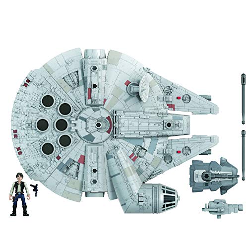 Figura de Ação STAR WARS Mission Fleet Han Solo e Millennium Falcon Hasbro - Naves espaciais de brinquedo - star wars, mission fleet, Han Solo, millennium falcon
