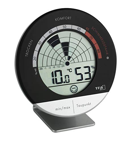 Termómetro e Humidímetro TFA-Dostmann 30.5032 | Branco TFA-Dostmann - Previsores do tempo e estações - termómetro, humidímetro, branco