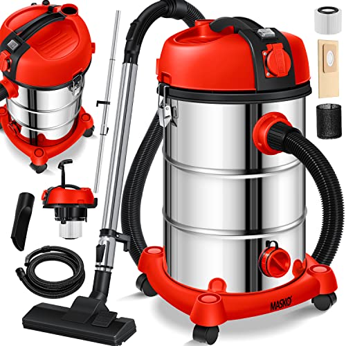 Aspirador sem Saco MASKO Industrial (2300 W - Vermelho) MASKO - Aspiradores de pó e a vapor - 2300 w, sem saco, industrial