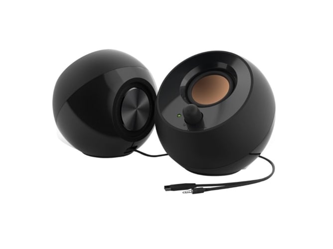 Coluna CREATIVE Pebble (Preto - 10-18000 Hz - 4 W) CREATIVE - Alto-falantes - preto, usb, RCA, 4 W