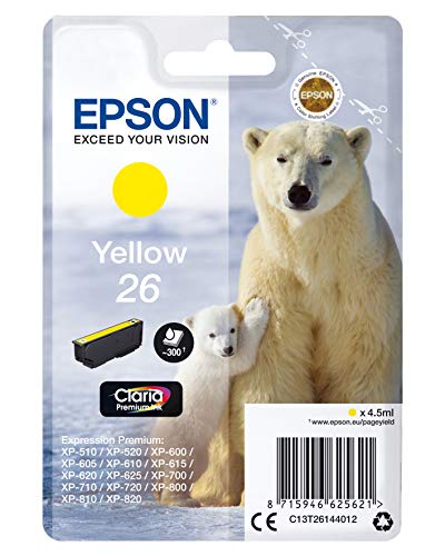 Tinteiro EPSON T0803 Amarelo (C13T080340B0) Epson - Cartuchos de toner e jato de tinta - amarelo, epson, xp-600, xp-605, xp-700, xp-800