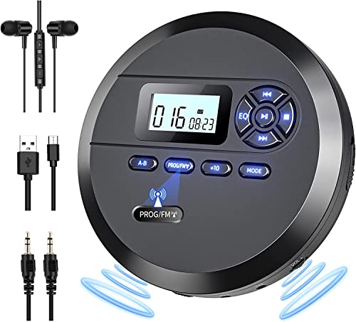 Leitor de Cd Portátil com Transmissor Fm e Altavoces DESOBRY Desobry - Leitores e gravadores de cd - portátil, transmissor FM, altifalantes, bateria 2000 mAh
