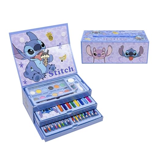 Estojo DISNEY Stitch (Multicor - 12.5x20cm) Artesania Cerda S.L. - Kits de desenho e pintura - disney, stitch, multicor, estojo