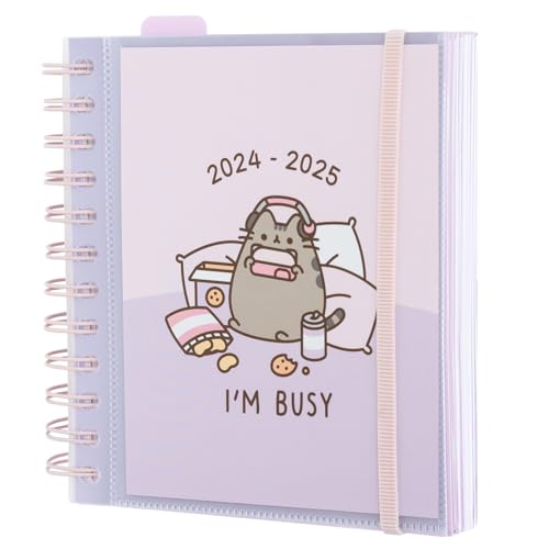 Agenda Escolar ERIK EDITORES Pusheen (A5 - 2024/2025 - Semanal) Grupo Erik - Papel de impressora e copiadora - agenda escolar, erik editors, pusheen, A5, semanal, 2024-2025, férias