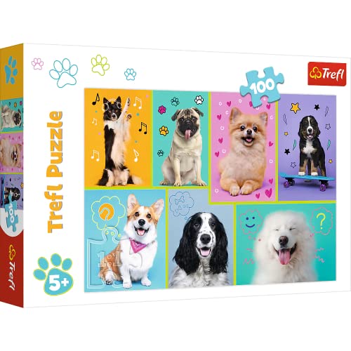 Puzzle TREFL Animais (Idade Mínima: 5 Anos - 100 Peças) Trefl - Quebra-cabeças - madeira, divertido, desenhos coloridos, 100 peças