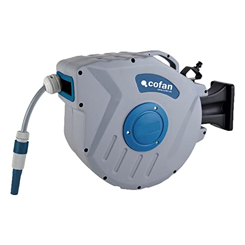 Enrolador de mangueira Cofan com mangueira 20m 15mm Cofan - Fios e cabos elétricos - enrolador, mangueira, 20m, 15mm, exterior