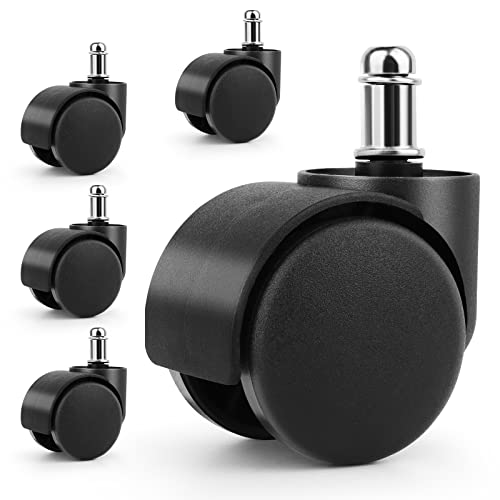 Rodas com Pernas para Cadeira de Escritório DURONIC 5 Peças UKOFEW - Rodízios - cadeira, escritório, rodas, pernas