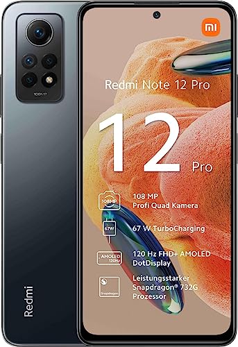 Smartphone XIAOMI Redmi Note 12 Pro (6.67'' - 8 GB - 128 GB - Cinzento) Xiaomi - Telemóveis - 6.67 polegadas, 8 gb, 128 GB, cinzento, Android 11, 5000 mAh