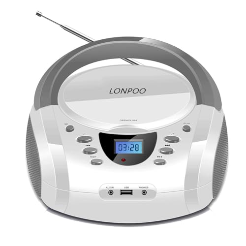 Leitor de CD portátil com altifalante estéreo OSENDA - Reprodutores de áudio e gravadores - portátil, altifalante estéreo