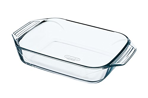 Prato para Cozinha PYREX Optimum Rectangular com Alça (23.5x35cm) Pyrex - Assadeiras de Forno - vidro borosilicato, resistência térmica, antiaderente
