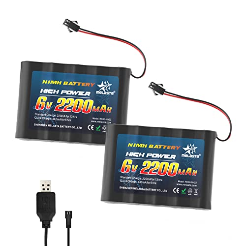 Bateria Recarregável MELASTA SM-2P (2200 mAh) melasta - Acessórios de brinquedos de controle remoto - 2200 mAh, 6 V, universal, ion-lítio