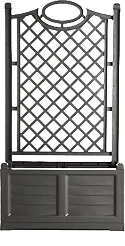 Vaso de Arranque Outsunny | 80x42,5x150cm - Preto Bama - Vasos e canteiros - espaldado, resistente, ferro fundido, branco