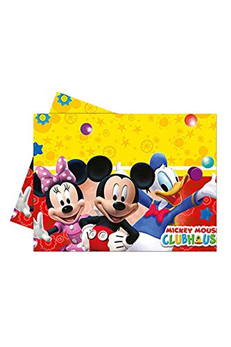 Toalha de Mesa DISFRAZZES Plástico 120 X 180 Cm (Mickey Mouse) Procos - Toalhas de mesa - plástico, 120x180cm, mickey mouse, reutilizável