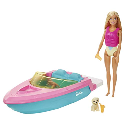 BARBIE e o Barco de Velocidade (Idade Mínima: 3) Barbie - Conjuntos de brinquedos - barbie, barco, velocidade, idade mínima: 3