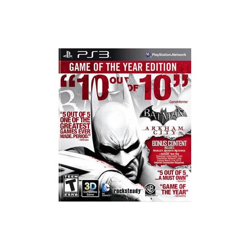 Jogo PS3 Batman: Arkham City GOTY (M18) (Vídeo) Sony - Software de jogos de vídeo - PS3, Batman, arkham city, goty, m18