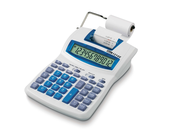 Calculadora de Escritório REXEL IBICO 1214X Ibico - Calculadoras - impressora, 12 dígitos, botões, lcd