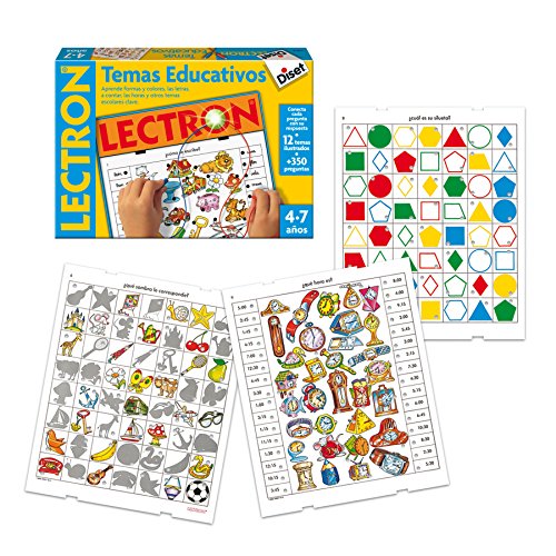 Lectron Temas Educativos - Jogo Didático Diset - Brinquedos de leitura - preguntas, respostas, educativo, ilustrado