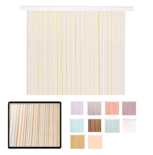 Cortina de Porta para Janela LUCAHOME Transparente com Design de Mel LUCA HOME - Redes mosquiteiras e telas anti-insetos - PVC preto, transparente, isolamento acústico, fixação fácil