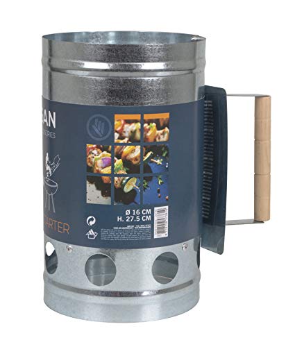 Chimenea de Barbacoa de Carbón 3 en 1 (30 x 20,5 x 17 cm) KOOPMAN - Acendedores de carvão - 3 em 1, carbon, 30 x 20,5 x 17 cm
