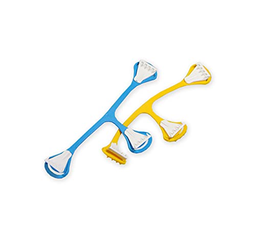 Fecho para fraldas SNAPPI Amarelo e Azul (2 unidades) Snappi - Clipes e suportes para chupetas - amarelo, azul, fraldas