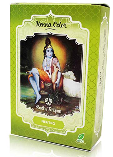 Pó de Coloração RADHE Henna Neutro (100 g) Radhe Shyam - Coloração de cabelo - henna, neutro, 100g