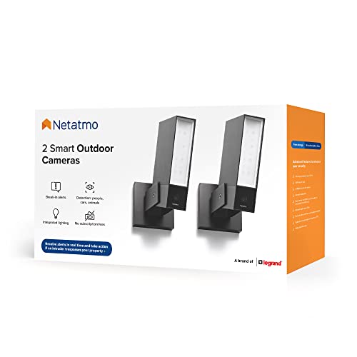 Câmara de segurança NETATMO 8MP 1080P 2 cam (1 Unidade) Netatmo - Câmeras de vigilância - 8MP, 1080p, 2 câmaras, 100°