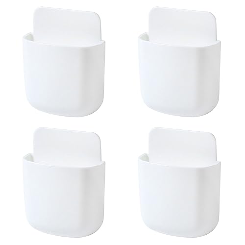 Suporte para Controle Remoto XHNFCU 4 Peças Branco XHNFCU - Recipientes de armazenamento doméstico - branco, plástico, 4 peças