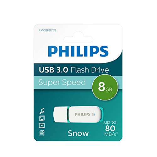 Pen USB PHILIPS FM08FD75B/10 (USB 2.0 - 8GB) Philips - Pen drives usb - 8 gb, usb 2.0, plug & play, windows