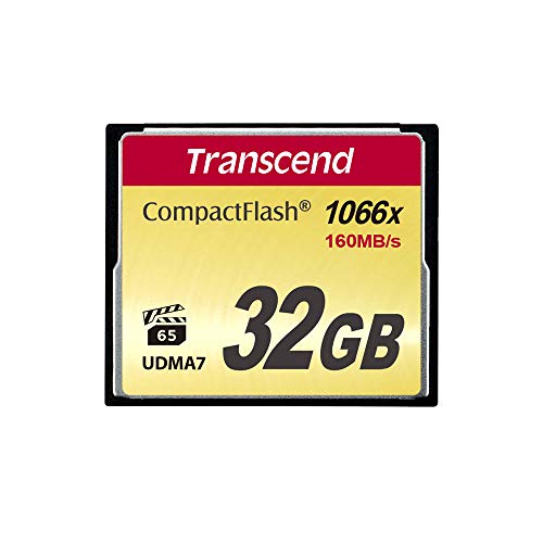 Cartão de memória TRANSCEND TS32GCF1000-1 Transcend - Cartões de memória flash - 32 GB, CompactFlash, Classe 10, 20 MB/s