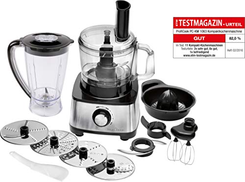 Robô de Cozinha Profi Cook PC-KM 1063 | Prateado, Preto Proficook - Eletrodomésticos de cozinha - cozinhar, prateado, preto