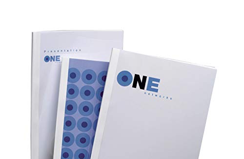 Pack 100 Capas para Encadernação GBC TC080070 A4 Branco GBC - Papel de capa - encadernação, a4, branco, arquivamento