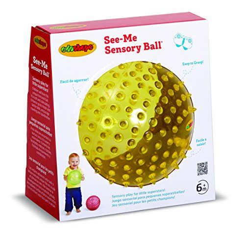 Brinquedo Educativo EDUSHAPE Ed 705177 Grande Bola Sensorial Transparente BSM - Brinquedos de atividade para bebês - sensorial, transparente, relaxamento, terapia