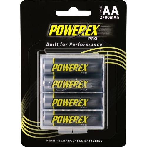 Pilha Recarregável POWEREX Pro AA (1.2 V - 2700 mAh) POWEREX - Baterias - 2700 mAh, 1.2 V, nimh, recarregável