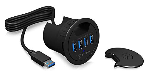 Hub ICY BOX IB-HUB1403 (USB 3.0 - 5000 Mbits) ICY BOX - Concentradores usb e firewire - usb 3.0, 5000 mbit/s, hot-swap, 4 portas
