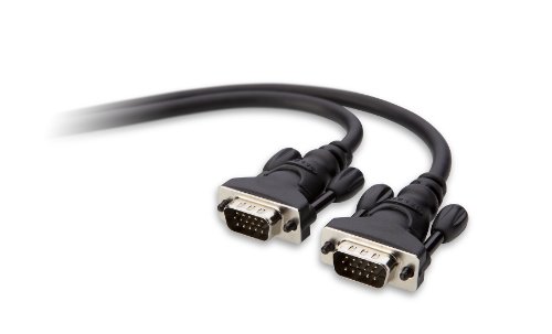 Cabo Adaptador BELKIN F2N028BT1.8M HDDB15 VGA (D-Sub) Preto Belkin - Cabos de áudio e vídeo - 1.8m, vga, d-sub, preto