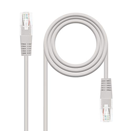 Cabo de Rede NANOCABLE (RJ45 - 5 m - Cinzento) NANOCABLE - Cabos de rede - rj45, 5m, cinzento, masculino-masculino