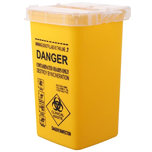 Caixa de Reciclagem de Agulhas SUPVOX Sharps Box 4.5 x 7.6 cm SUPVOX - Suprimentos para tatuagem - caixa reciclagem agulhas, supvox sharps box, eliminação segura, contato resíduos, tamanho compacto