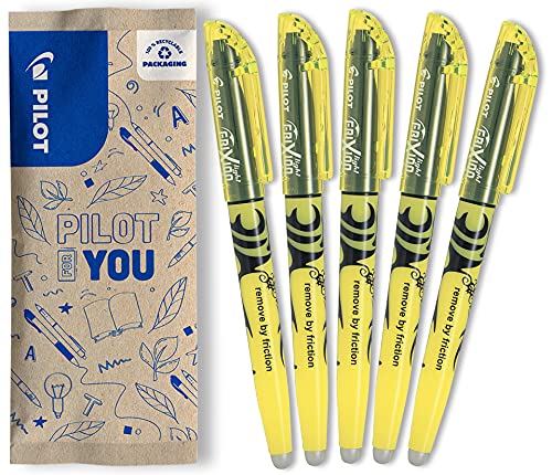 Marcador Frixion Light Amarelo (Recondicionado Como Novo) Pilot - Marcadores e marcadores de texto - apagável, traço fino, ponta cunhada, desenho