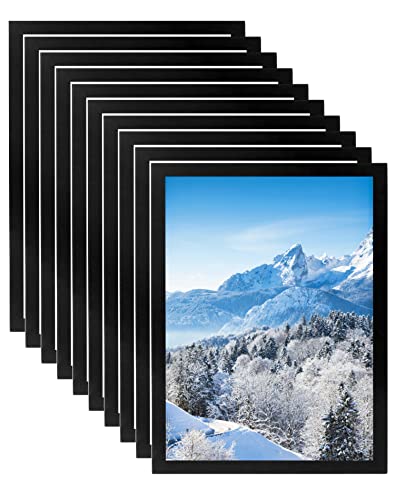 Moldura Magnética Autoadesiva A4 Preto 10 Pcs QWORK - Porta-retratos - moldura, magnética, autoadesiva, a4, preto