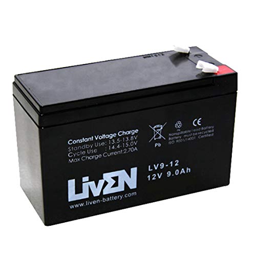 Bateria Recarregável Liven Agm Chumbo-Acido Selado 12V 9Ah C-20 Liven - Baterias - recarregável, 12V, 9ah, c-20