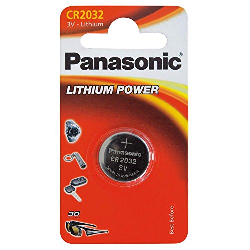 Pilha Recarregável PANASONIC CR2032EL/1B Panasonic - Baterias de uso geral - litio, cilíndrico, 3 V, 220 mAh