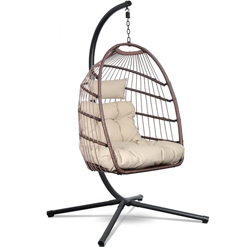 Cadeira Suspensa SWOODS Cocoon Bege (Bege - Poliéster) Swoods - Móveis de exterior - suspensa, bege, poliéster