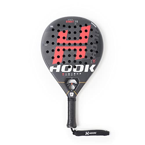 Raquetes de Padel HOOK COMHEX12KART (355-375 g) PADEL RACKETS INNOVATION SL. - Raquetes de ténis de plataforma e remo - 355-375 g, pára-choques, potência, controlo