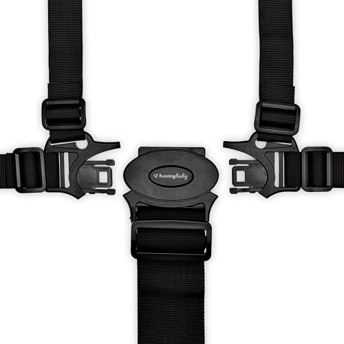 Arne de Bebé HOMYBABY 5 Pontos Universal Preto HOMYBABY - Acessórios para cadeira alta e assento elevatório - universal, preto, 5 pontos
