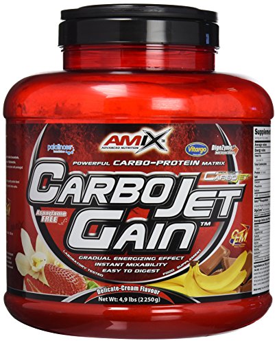 Suplemento Alimentar AMIX Carbojet Gain (2250 g) Amix - Vitaminas e suplementos - carboidratos, ganho de massa magra